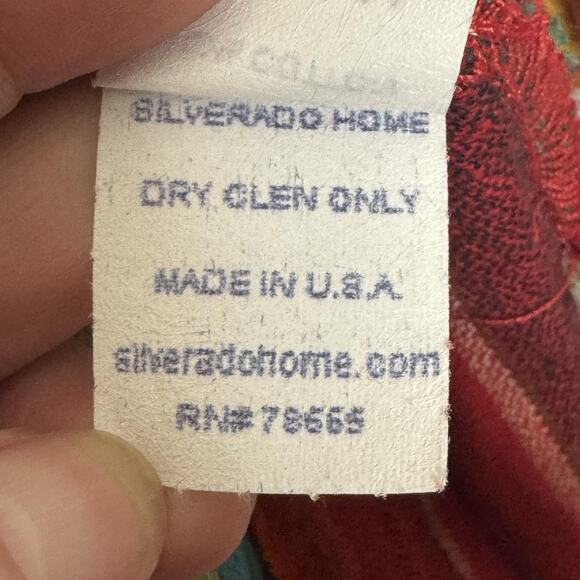 Silverado Shirt Women XL Serape Striped Western Silver Tone Button USA Cotton - Picture 9 of 14